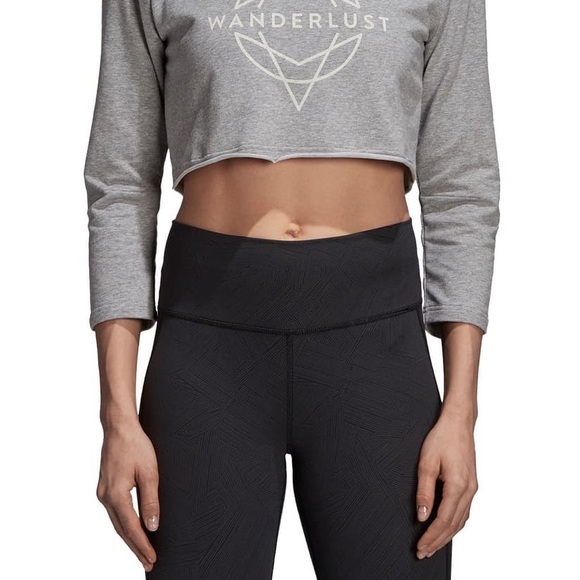 Adidas Wanderlust Crop Tee Top - Picture 4 of 4